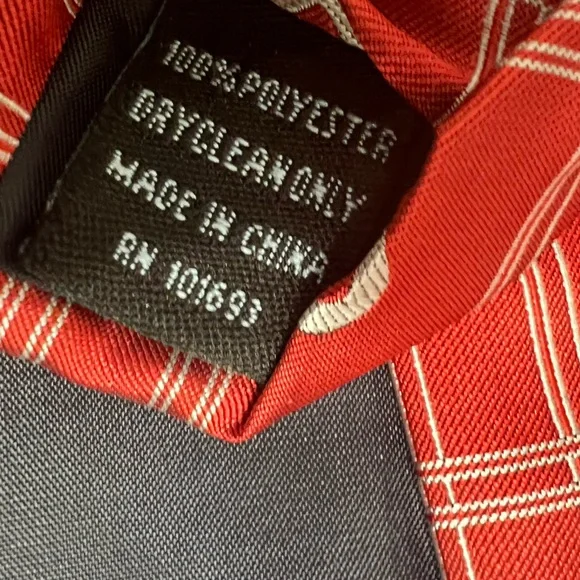 Philadelphia Phillies Baseball Team Red Plaid Tie - Picture 4 of 5